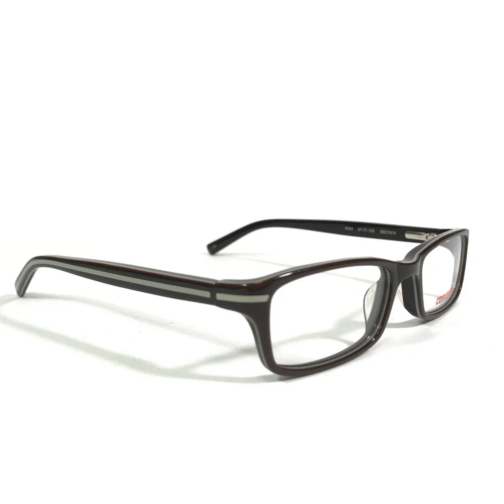 Converse Kids Eyeglasses Frames K004 BROWN Rectangular Full Rim 47-17-130